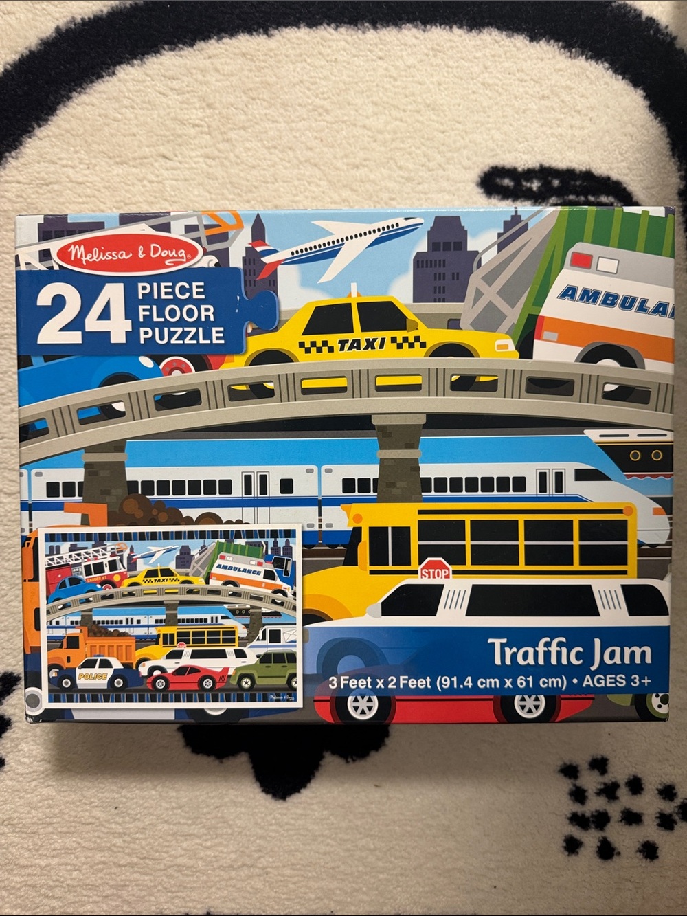 Melissa & Doug Traffic Jam Giant Floor Puzzle